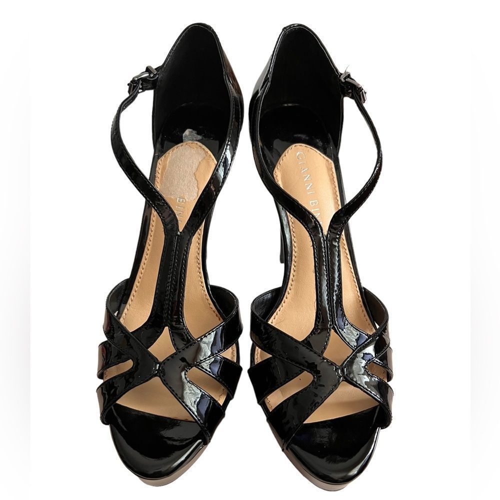 Gianni Bini Black Patent Leather Heels 8.5M